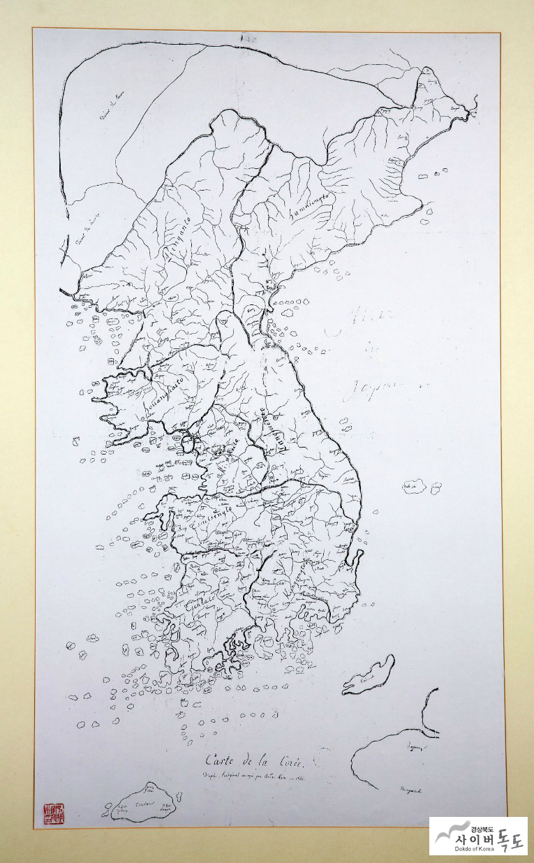 金大建の朝鮮全図(Carte de la Corёe)